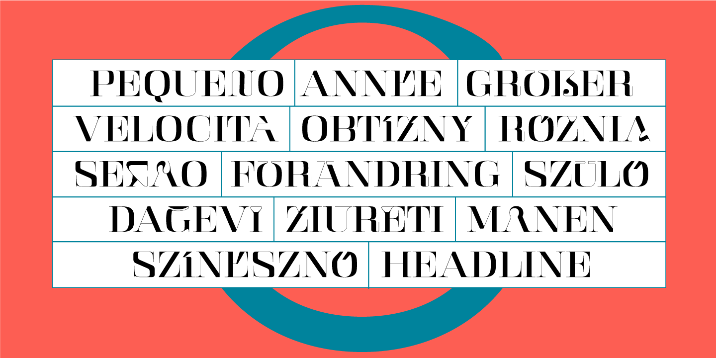 Ejemplo de fuente Kalender Serif #9